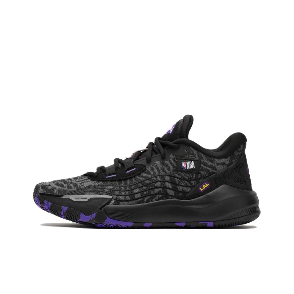 DECATHLON Shock Absorbers Slip Resistant Low Top Basketball Shoes Men's Black