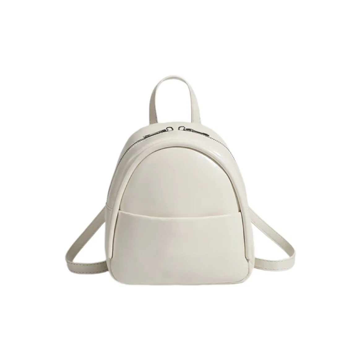 BETTERSAY Рюкзак из ПУ (полиуретана) Маленький Женский Экрю Черный