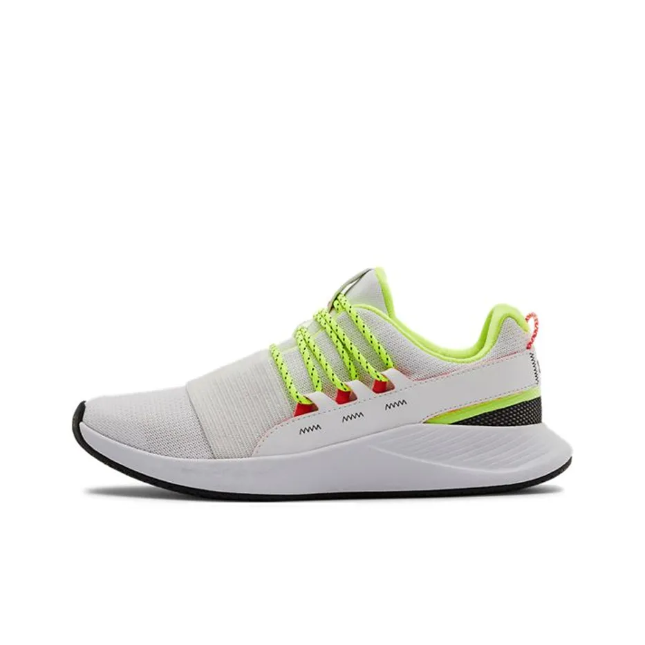 Under Armour Charged Breathe Lace Running Shoes White/Green Women's