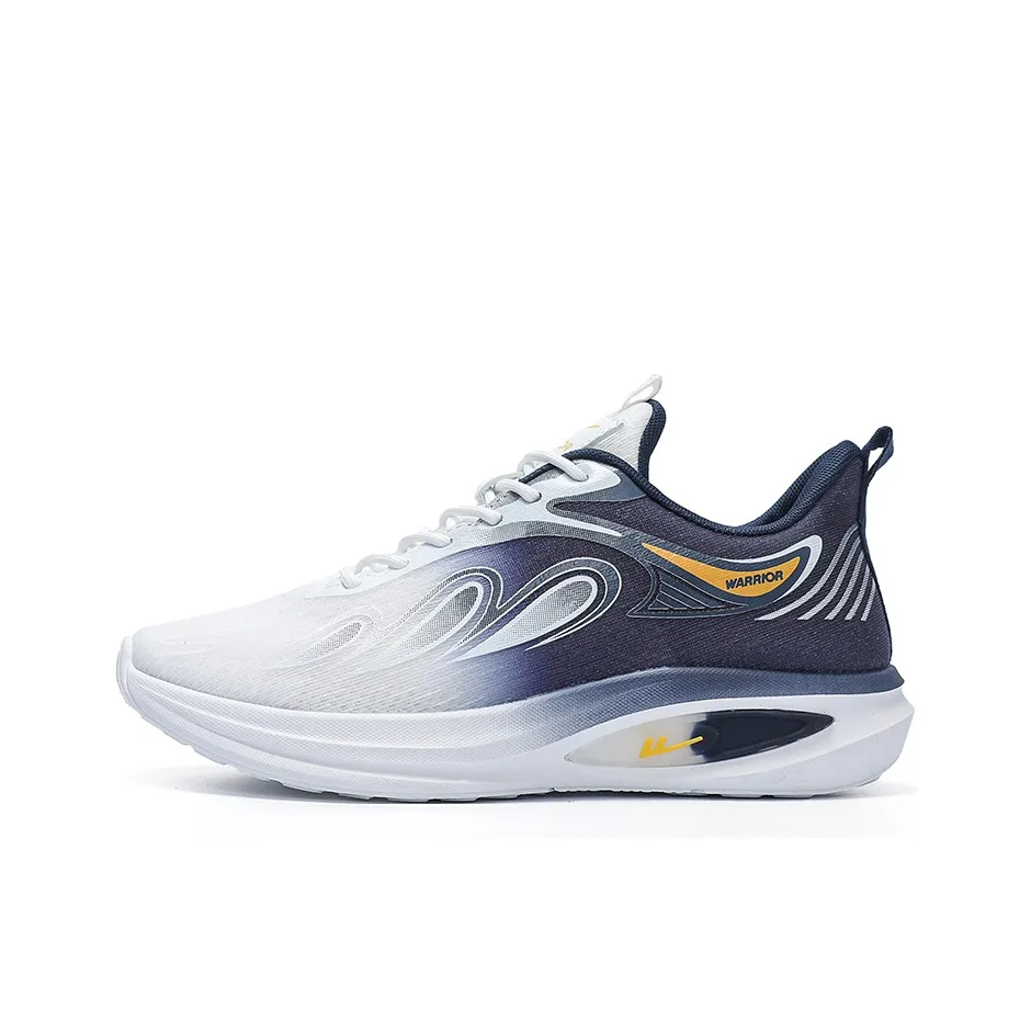 Warrior Non slip Lightweight Low Top Casual Shoes Men's White Dark Blue