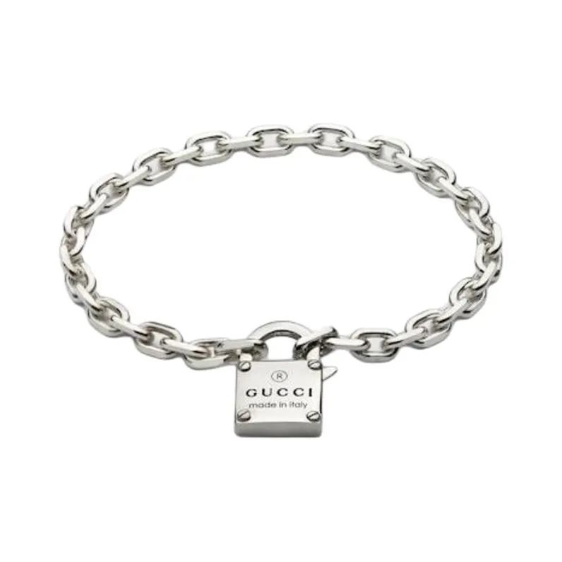 GUCCI 925 Sterling Silver Bracelets Unisex Silver