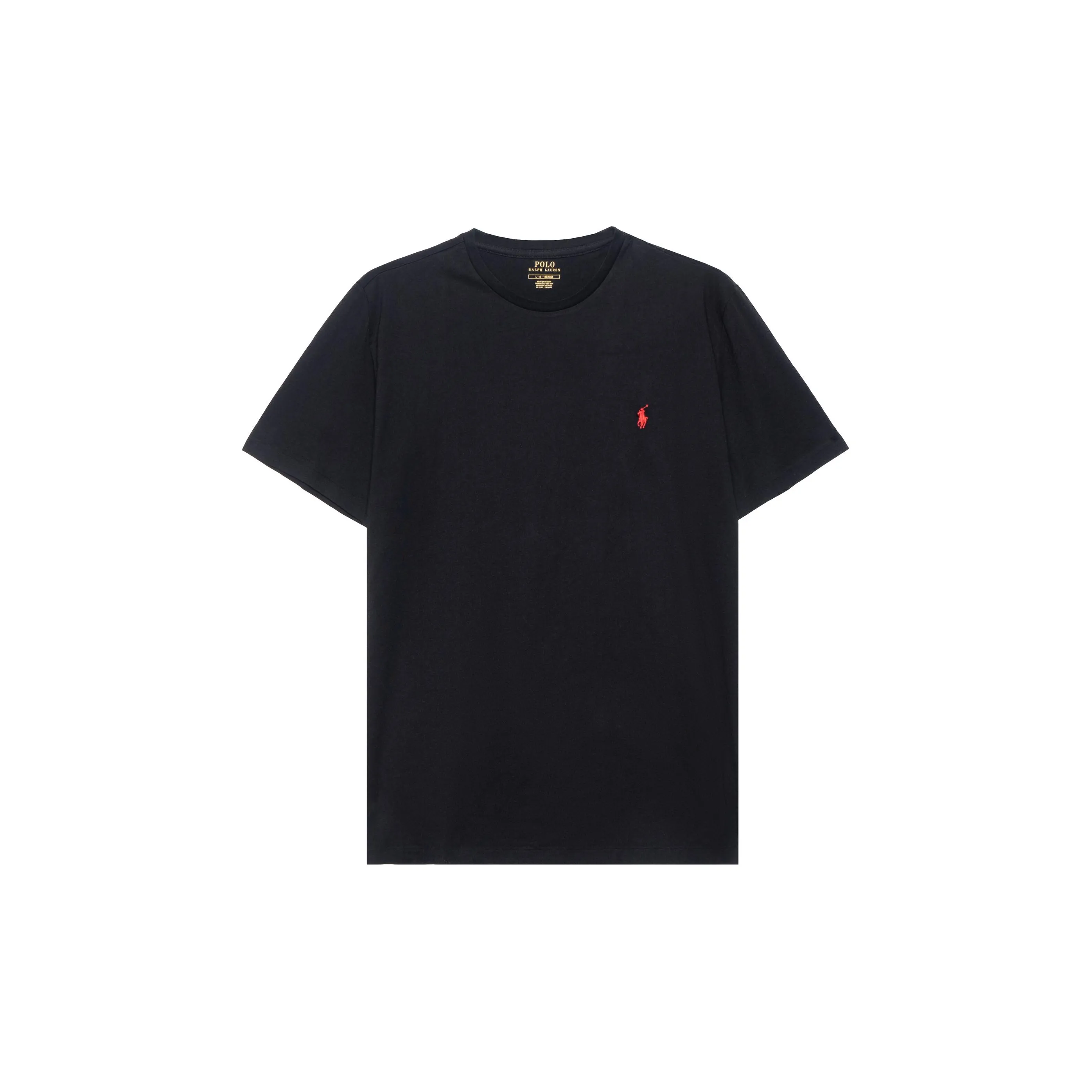 Polo Ralph Lauren FW22 Men's Pony Logo Crewneck Pullover T Shirt Black