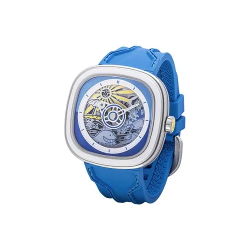 SEVENFRIDAY Автоматический Механический Movement Унисекс Часы 45,6mm*45mm*15mm Синий