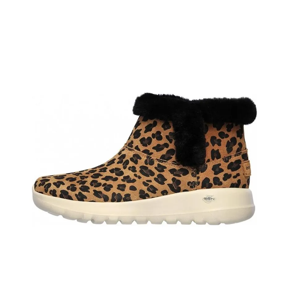 Skechers On The Go Joy Short Snow Boots Women's Earth Yellow