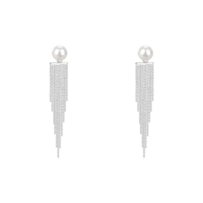 Серьги Peach Tea с жемчугом женские