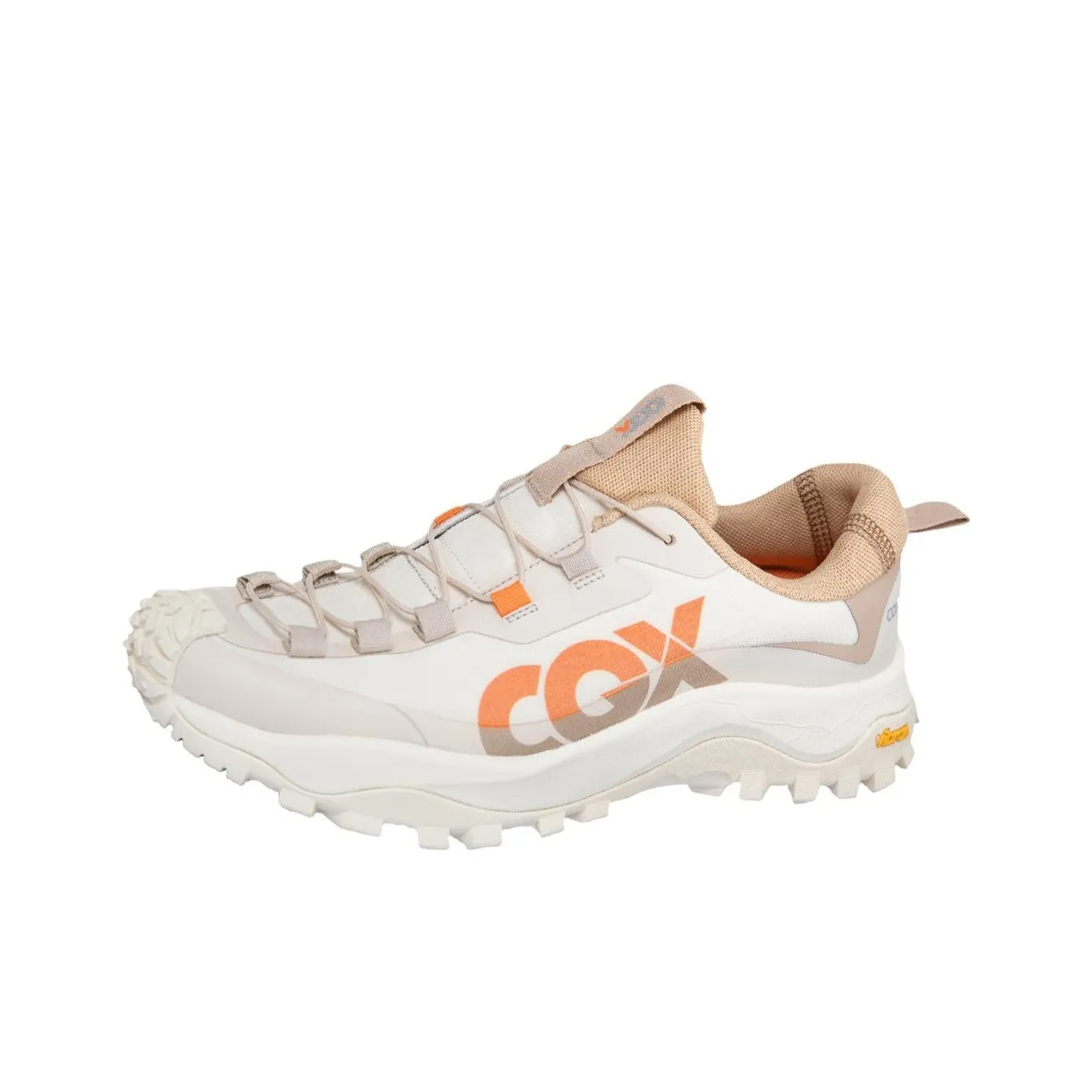 CGX Cushioning Wear-Resistant Low-Top Outdoor Shoes Women's White Orange Brown Online And Offline Same Style