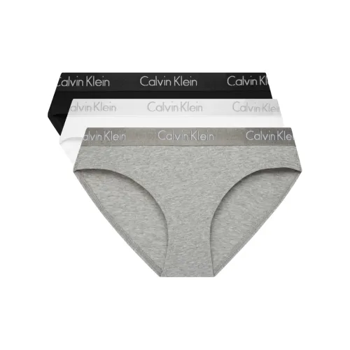 Calvin Klein 1 комплект 3 шт Черный+Белый+Серый Женские Трусы