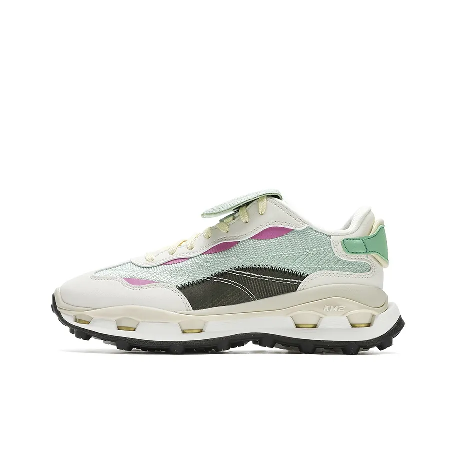 FILA KM2 Low-Top Casual Shoes Women's Green White