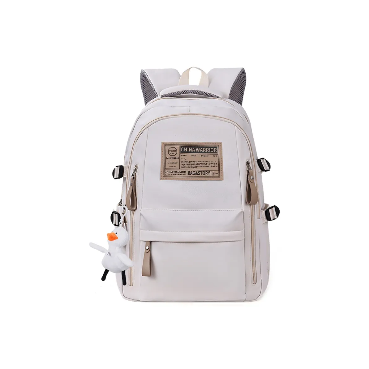 Warrior Нейлон Рюкзак Стандартный Унисекс Черный Белый