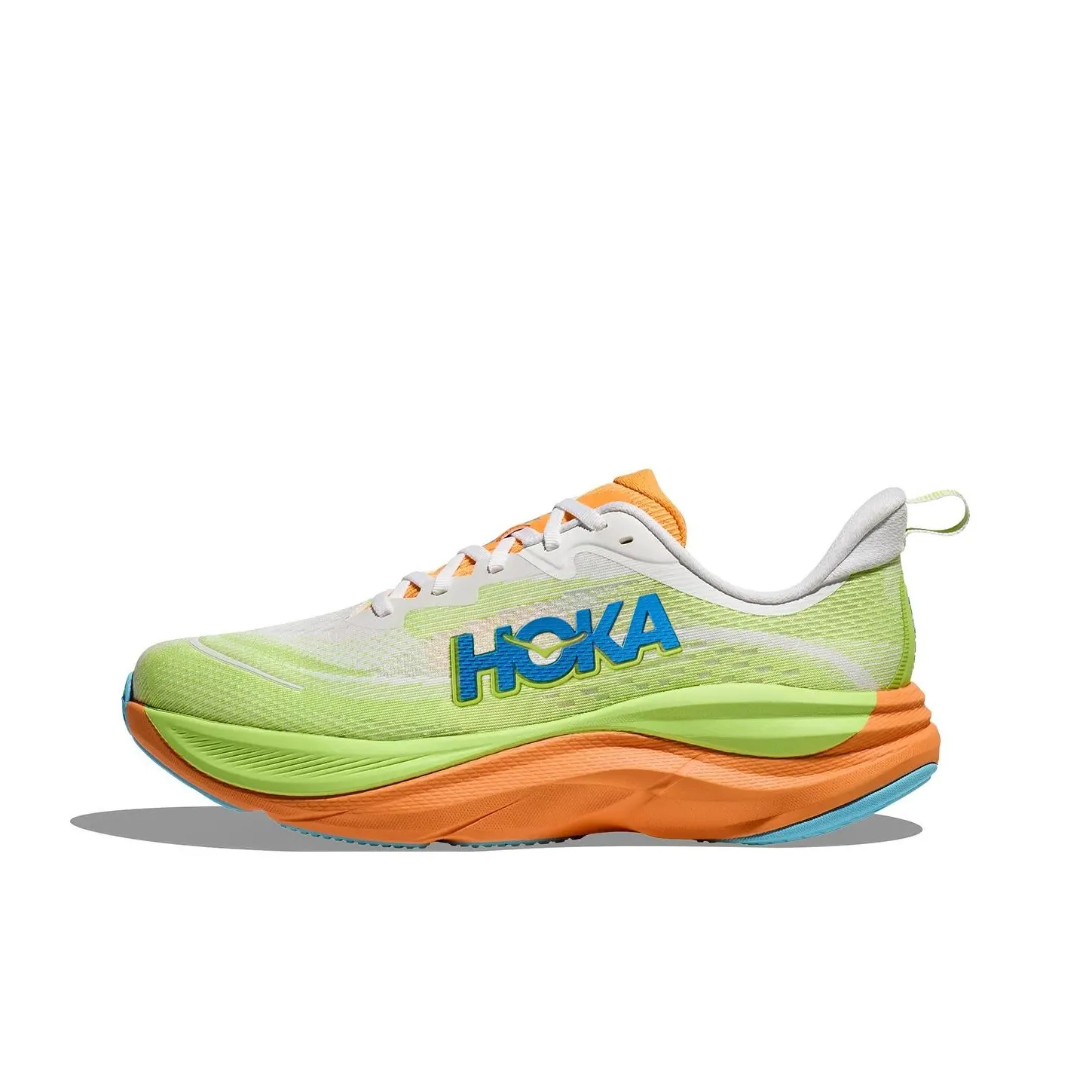 HOKA ONE ONE Slip-resistant Abrasion-resistant Low Top Casual Running Shoes Men's Green Orange HOKA ONE ONE Противоскользящие Износостойкие Низкие Топ Повседневные Беговые Кроссовки Мужские Зеленый Оранжевый