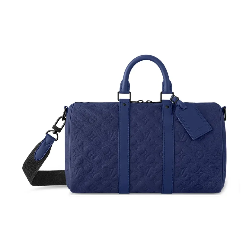 LOUIS VUITTON KeepallBandoulière Taurillon Cow Leather Travel Bag Men's