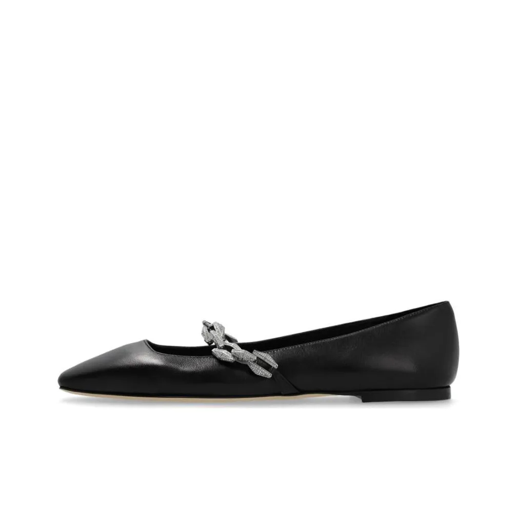 Jimmy Choo Diamd Mary Jane Shoes Women's Black