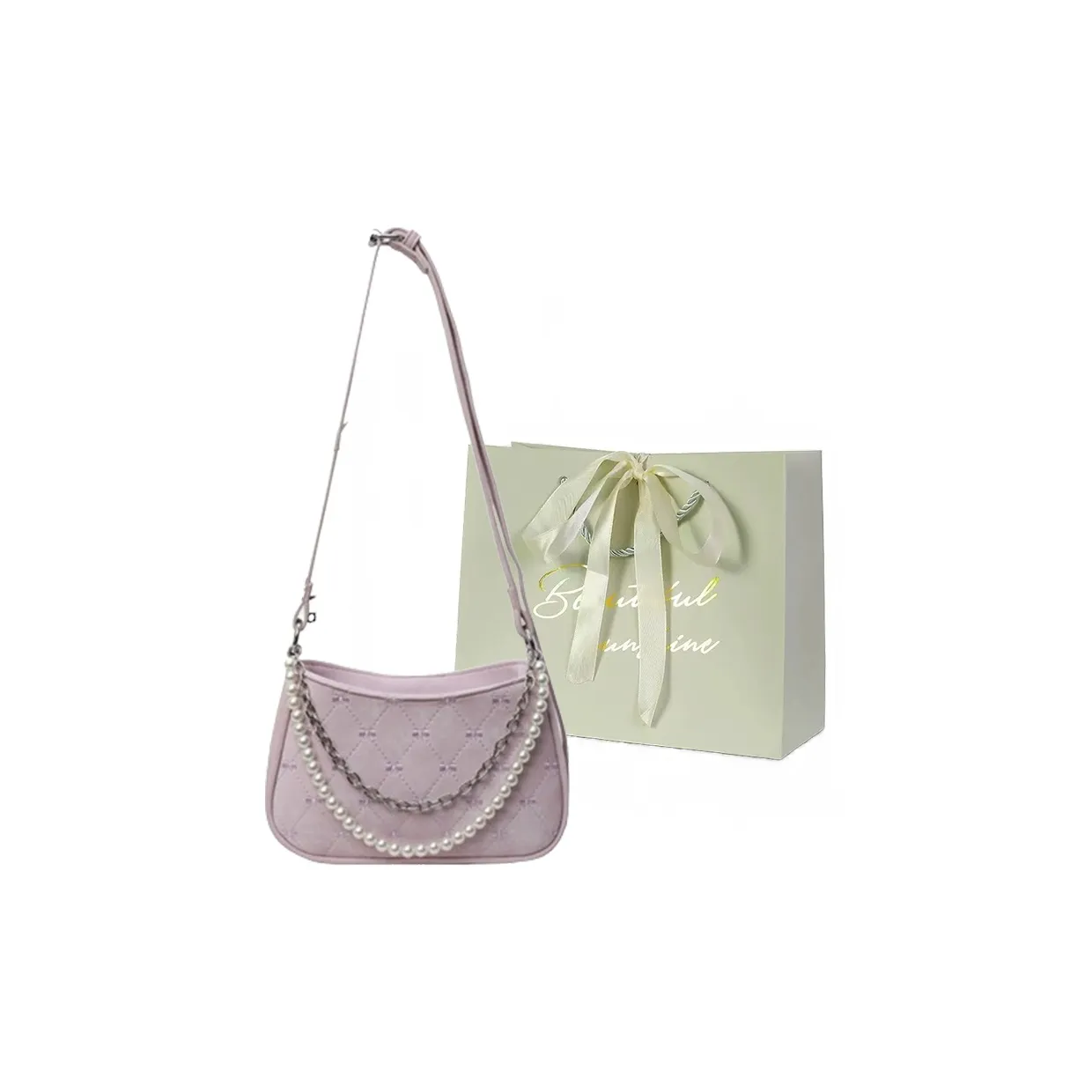 JIANGLIDA ПУ (полиуретан) Сумка через плечо Стандартная Женская Черный Экрю Фиолетовый