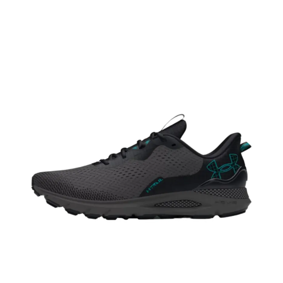 Under Armour Cushioning Wear-Resistant Low-Top Running Shoes Unisex Black Blue