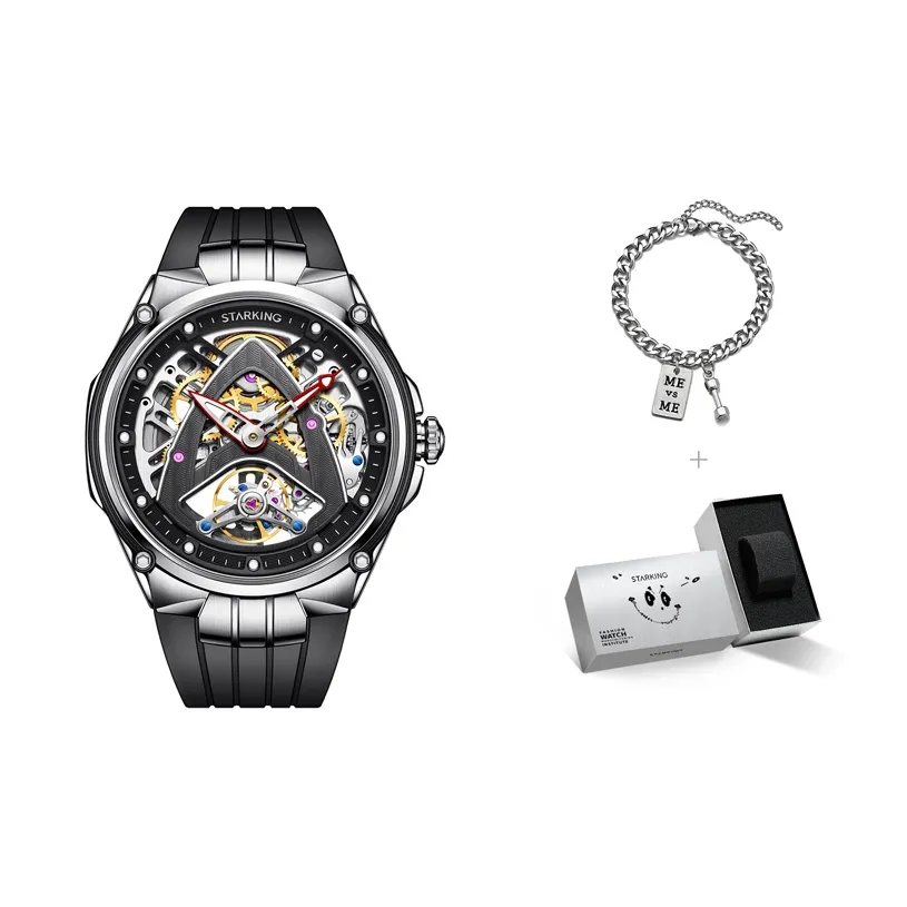 STARKING Автоматический механический механизм Мужские часы 46,5мм*215мм*12мм Скелет