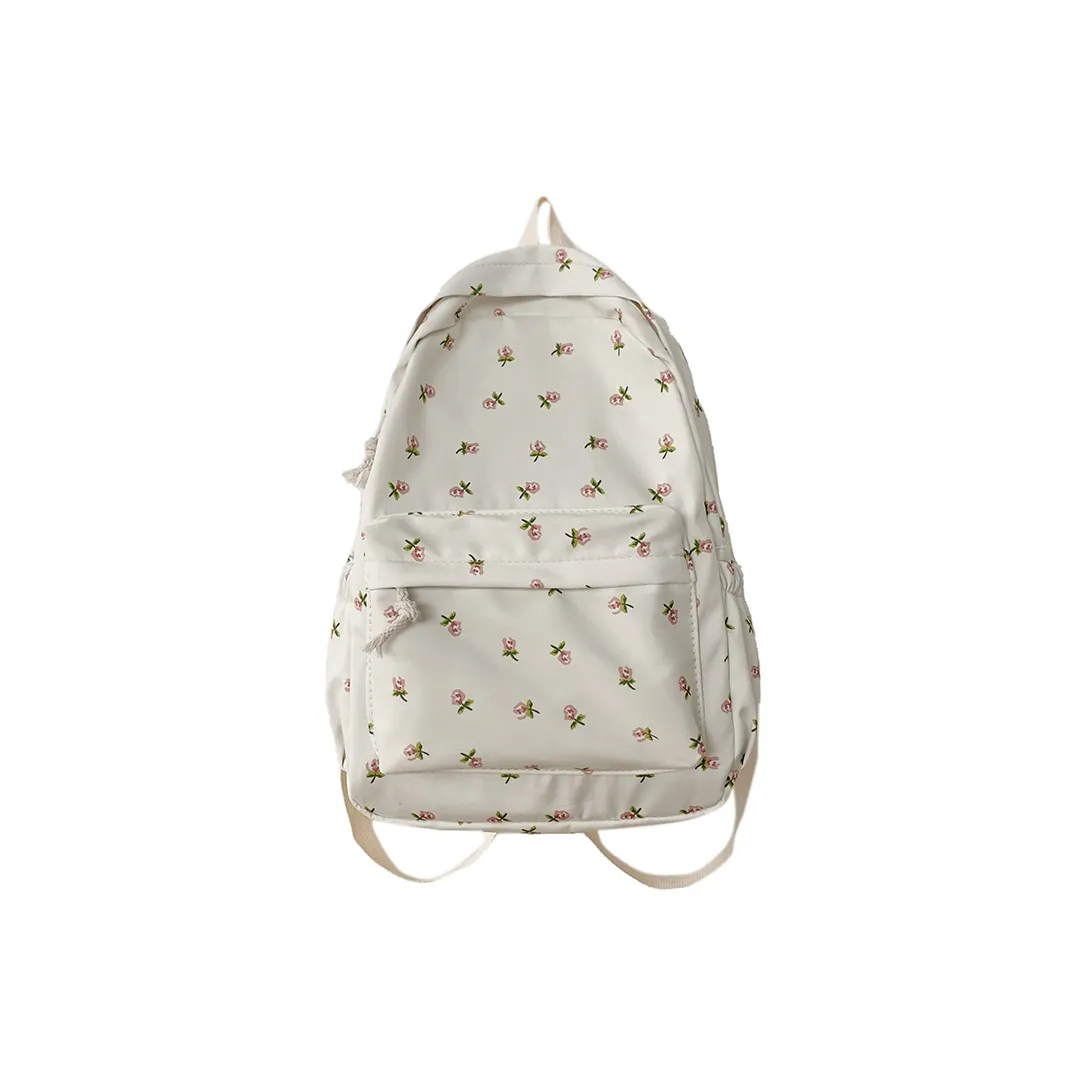 MOK Nylon Backpack Unisex Small Flower/Floral/Tulip