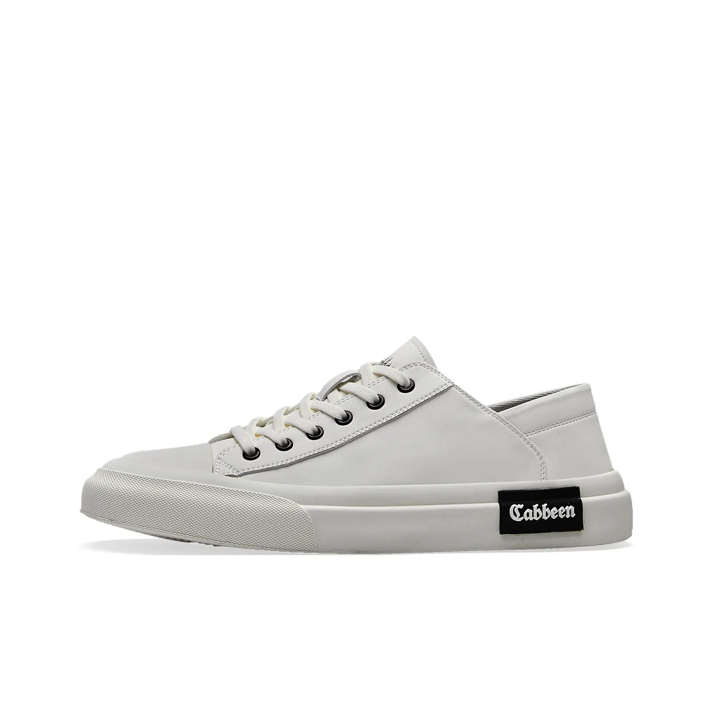 Cabbeen Minimalist Low Top Skateboard Shoes Men's White