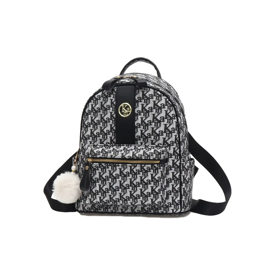 Weymond Мягкая кожа Модный Универсальный Повседневный Путешествие Outbound Рюкзак МНОГОЦЕЛЕВЫЙ Женский Черный Серый