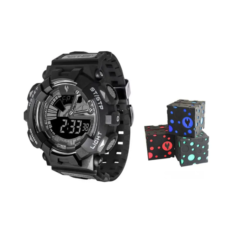 YOUNG STERNA Электронный механизм Мужские часы 54,5мм*54,5мм*15,5мм Черный