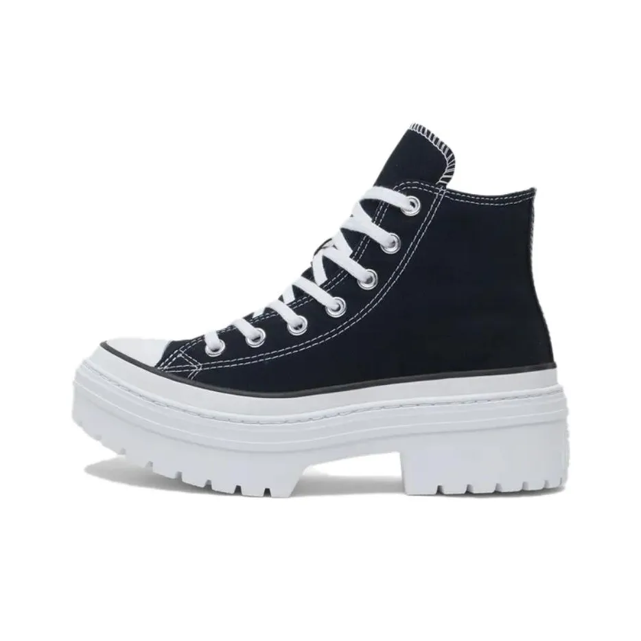 Chuck Taylor All Star Women
s Converse Lugged Heel Platform High 
Black White
 Women
s