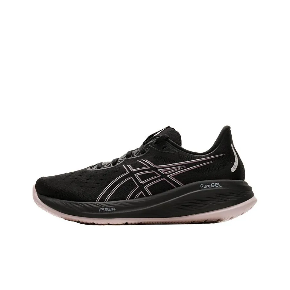 Asics Gel Cumulus 26 Low Top Running Shoes Men's Black White