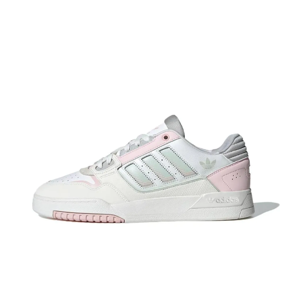Adidas Originals Drop Step 2.0 Anti Slip Wear Resistant Low Top Skateboard Shoes Women's White Pink