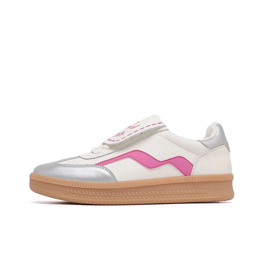 MASONONCE German Army Trainers Low Top Casual Shoes Women's Silver Pink