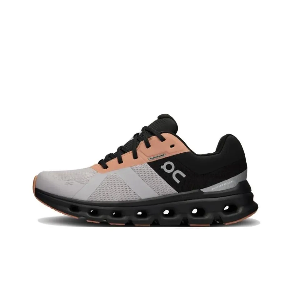 On Cloudrunner Cushioning, Slip Resistant, Abrasion Resistant, Waterproof Low Top Running Shoes Women's Black