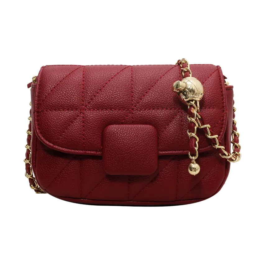 MARKANGARO ПУ (полиуретан) Маленькая квадратная сумка через плечо стандартная женская экрю черный кофейный