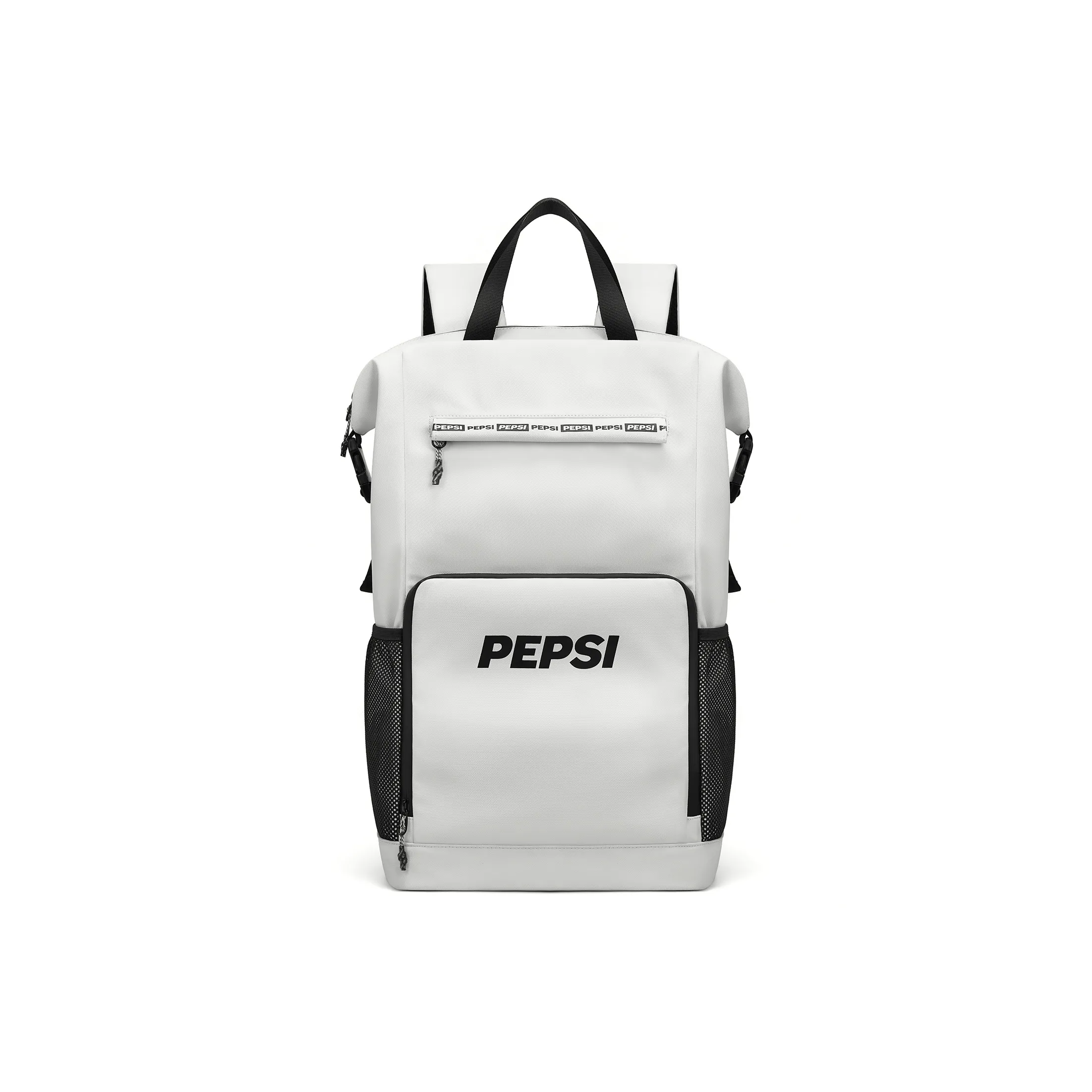 Pepsi PU 16 Inch Laptop Bag Backpack Tubas Unisex White, Black