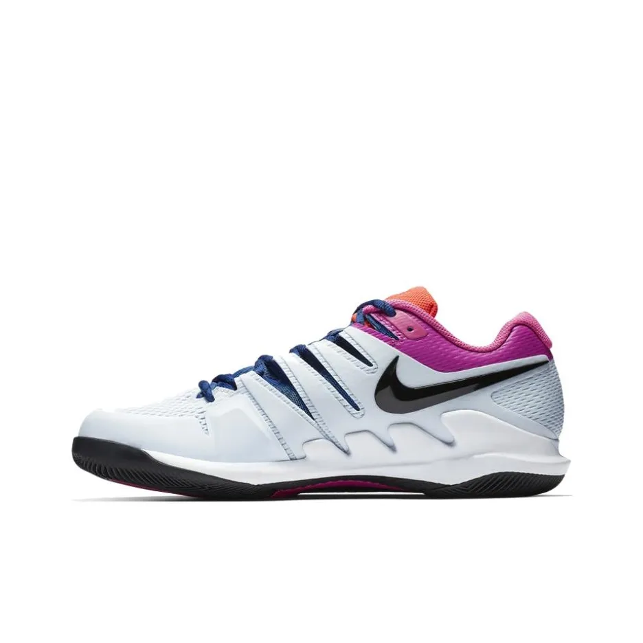 Nike Vapor X Non Slip Легкий Низкий Топ Кроссовки для тенниса Унисекс Белый Фиолетовый