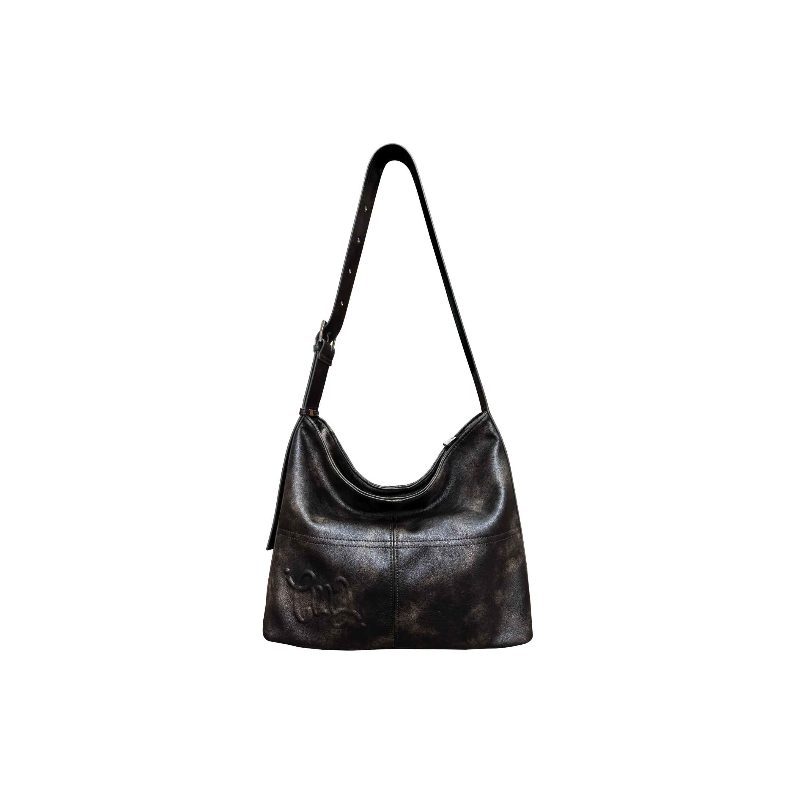 CULTIVATOR ПУ (полиуретан) Сумка через плечо Большая Женская Коричневый Умбра Черный Серый