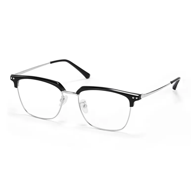 MUYKUY Пластина And Металл Оправа «брови» Оправы для очков Мужской