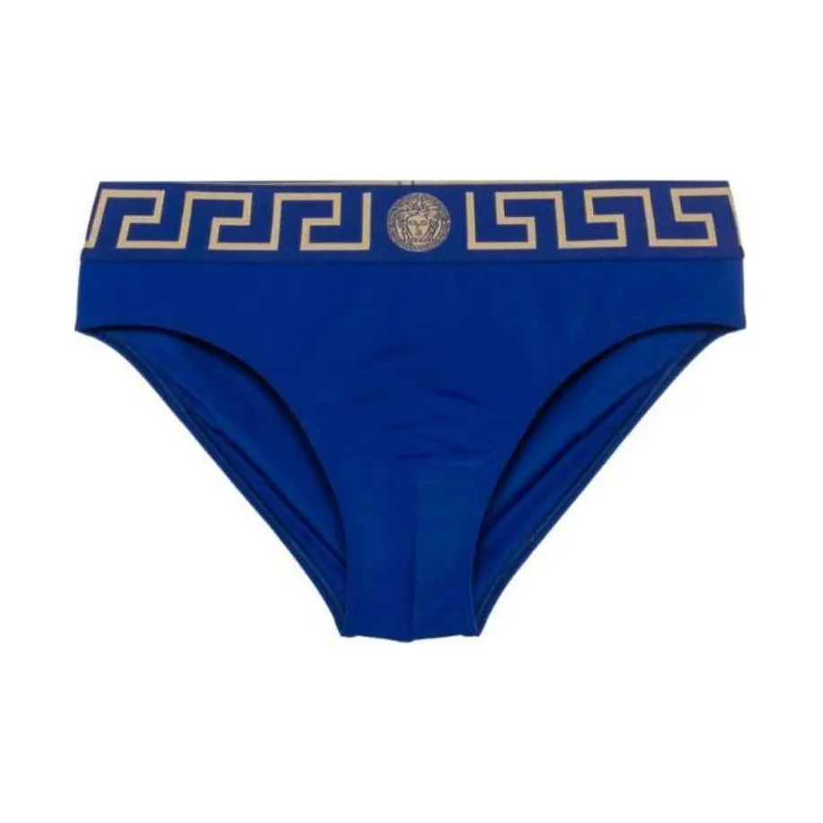 VERSACE Greca Border Bikini Bottoms 'Purple'