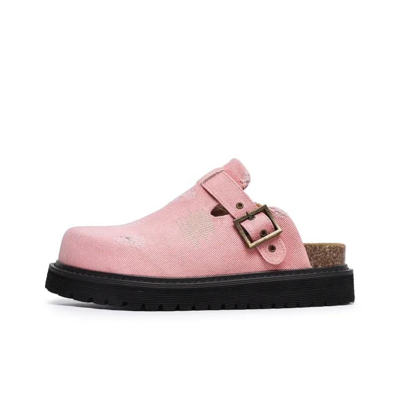 Angelmi Аbrasion Resistant Домашние тапочки Унисекс Джинсово-розовый