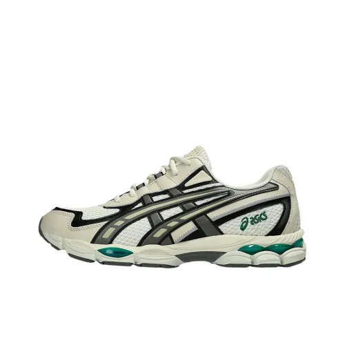 Asics Гель NYC 2055 Беговые кроссовки Низкие Бежево-зеленые Унисекс