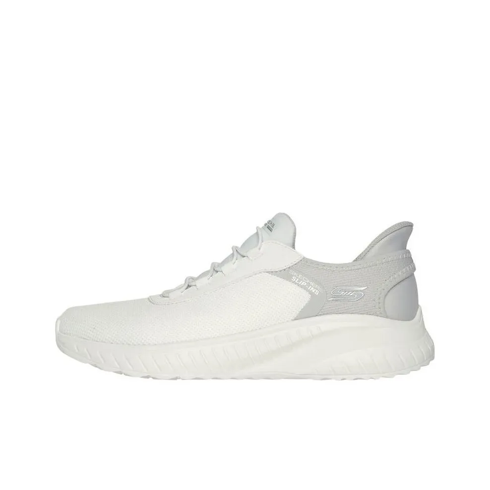 Skechers Slip Ins Low Top Running Shoes Men's White Gray