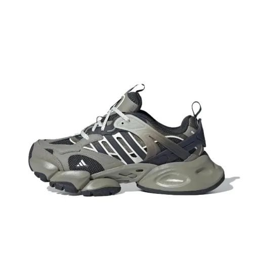 Adidas XLG RUNNER DELUXE Беговые кроссовки Низкие Топ Галька Серебристо-серый/Угольно-черный Унисекс