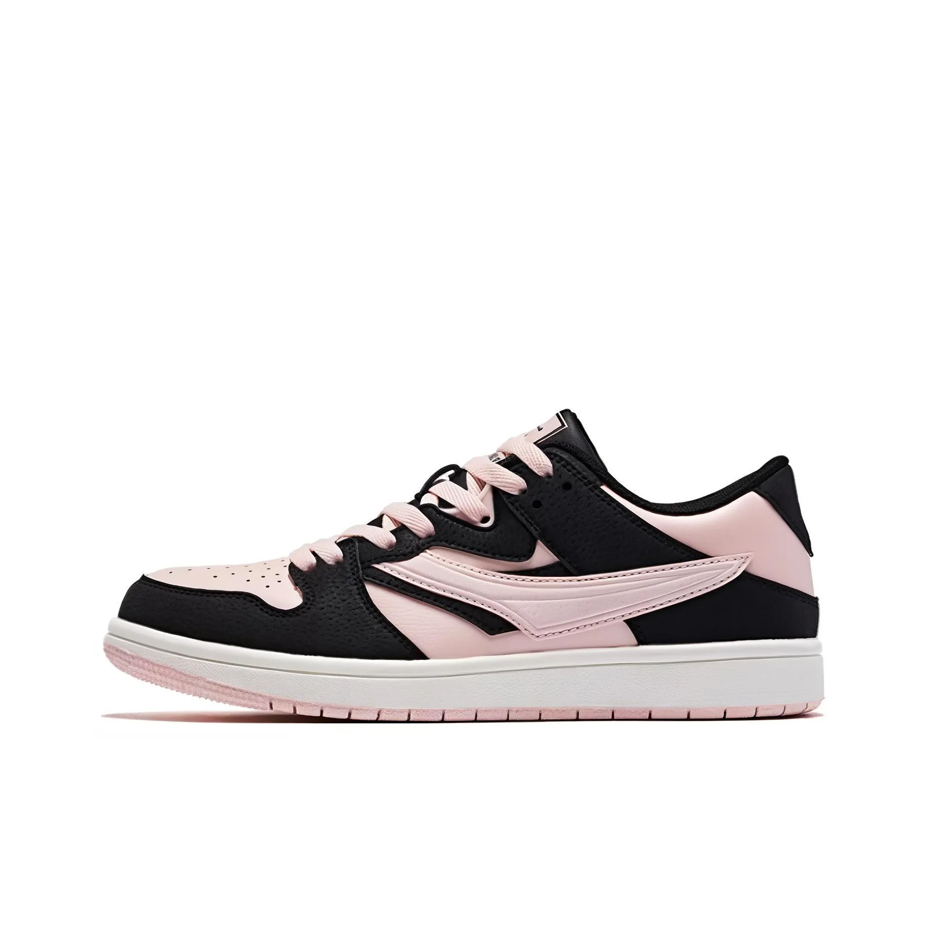 QIAODAN Противоскользящие Амортизирующие Устойчивые к износу Легкие Дышащие Низкие Кроссовки для скейтбординга Женские Розовые Черные