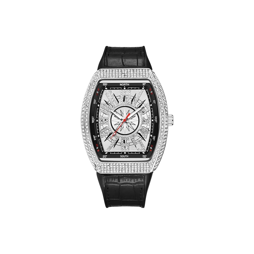 Katie Ermilio Кварцевый механизм Мужские часы 50мм*44мм*12мм Серебряный