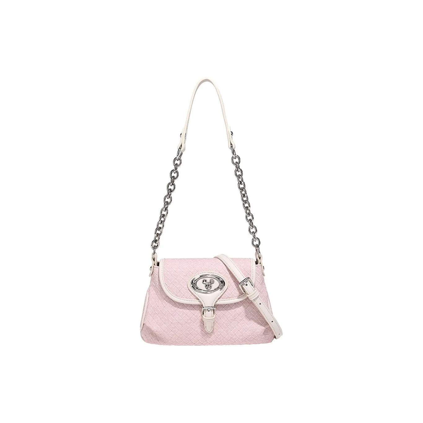 Disney Mickey Series ПУ (полиуретан) Сумка через плечо Сумка на плечо Сумка с цепочкой Стандартная Женская Розовая