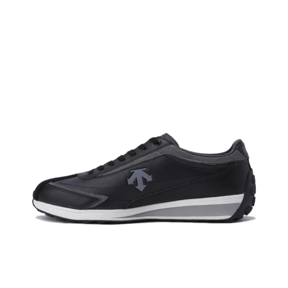 DESCENTE Cron Racer Slip-resistant Low Top Casual Unisex Black DESCENTE Cron Racer Противоскользящий Низкий Топ Повседневный Унисекс Черный