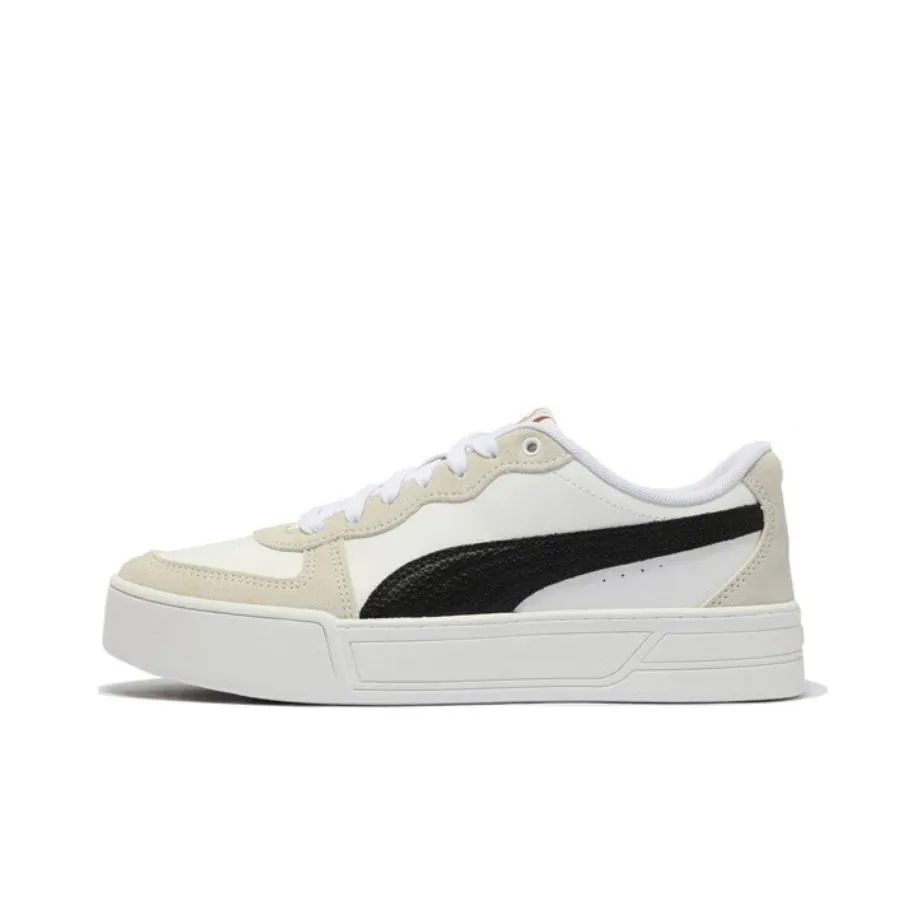 PUMA Skye Low Top Skateboard Shoes Women's White Black