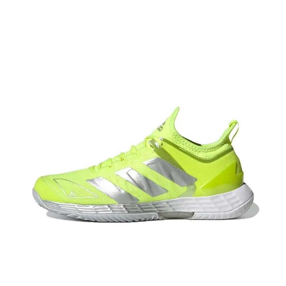 Adidas Adizero Ubersonic 4 Breathable Low Top Running Shoes Women's Yellow Silver Gray