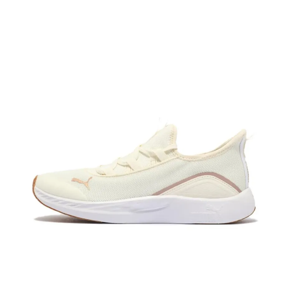 PUMA Slip Resistant And Breathable Low Top Casual Running Shoes Women's Rose Gold