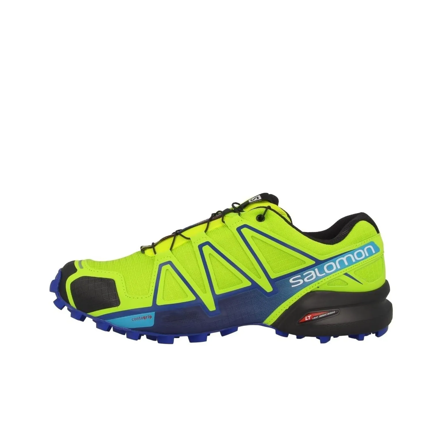 SALOMON Speedcross 4 Hiking / Trekking Shoes Men Low Top Yellow Blue