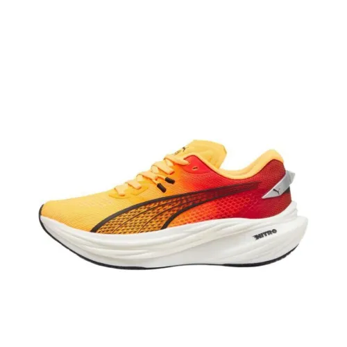 PUMA Deviate NITRO 3 Беговые кроссовки Низкие Солнечный желтый Закат Красно-белый 01 Женские