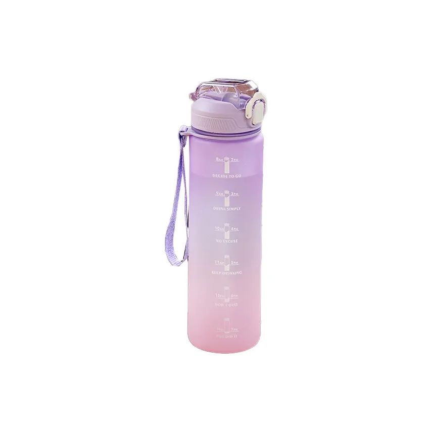 Poolside Party Wear Outdoor Water Equipment Outdoor Water Bottle 1L Cycling PC PP Silicone