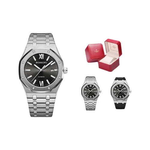 ROSSINI Автоматический Механический Movement Мужские Enlightenment Collection Часы 42mm*42mm*10mm Черные