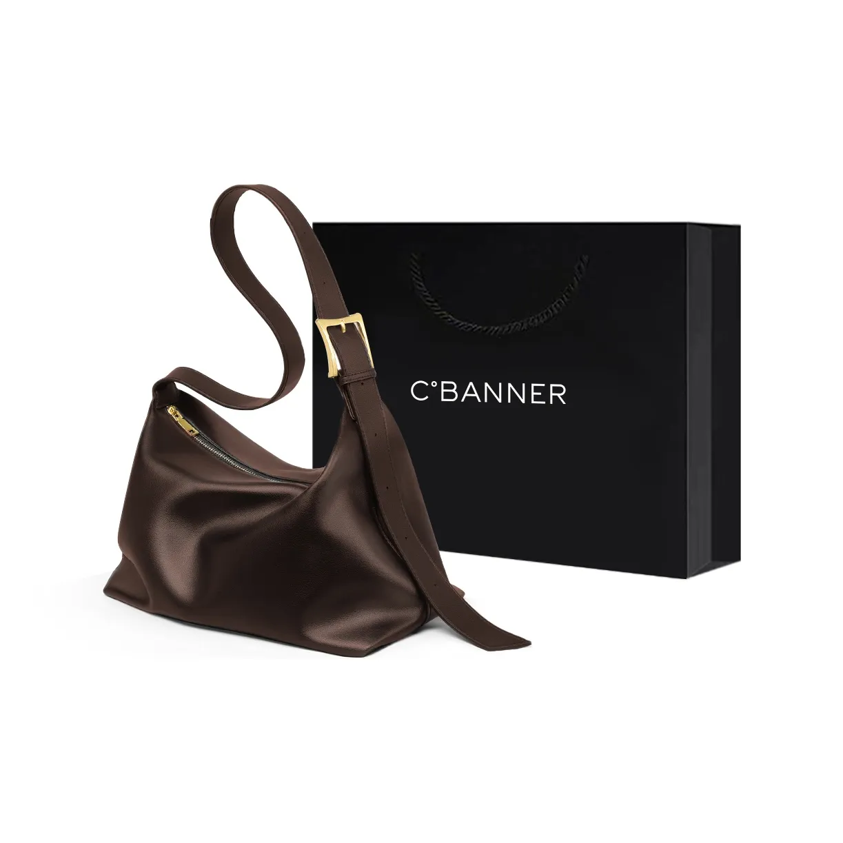 C°BANNER Коровья кожа Тоут Сумка Сумка для покупок Сумка через плечо Сумка на плечо Женская Кофейная Карамельная